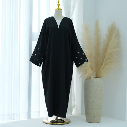 Embroidered elegant cardigan robe