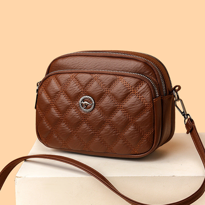 Embroidered fashion shoulder bag