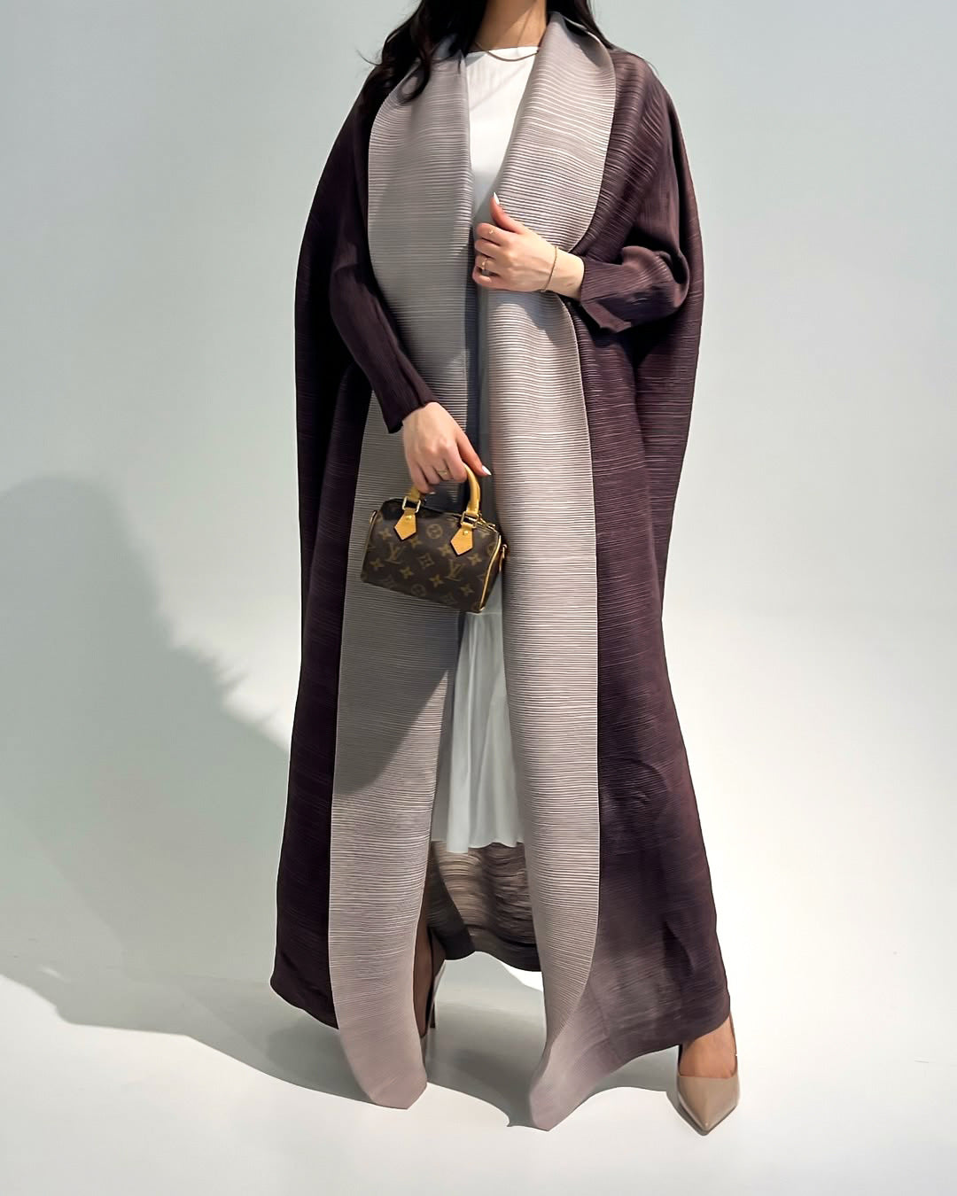 Embroidered floral robe