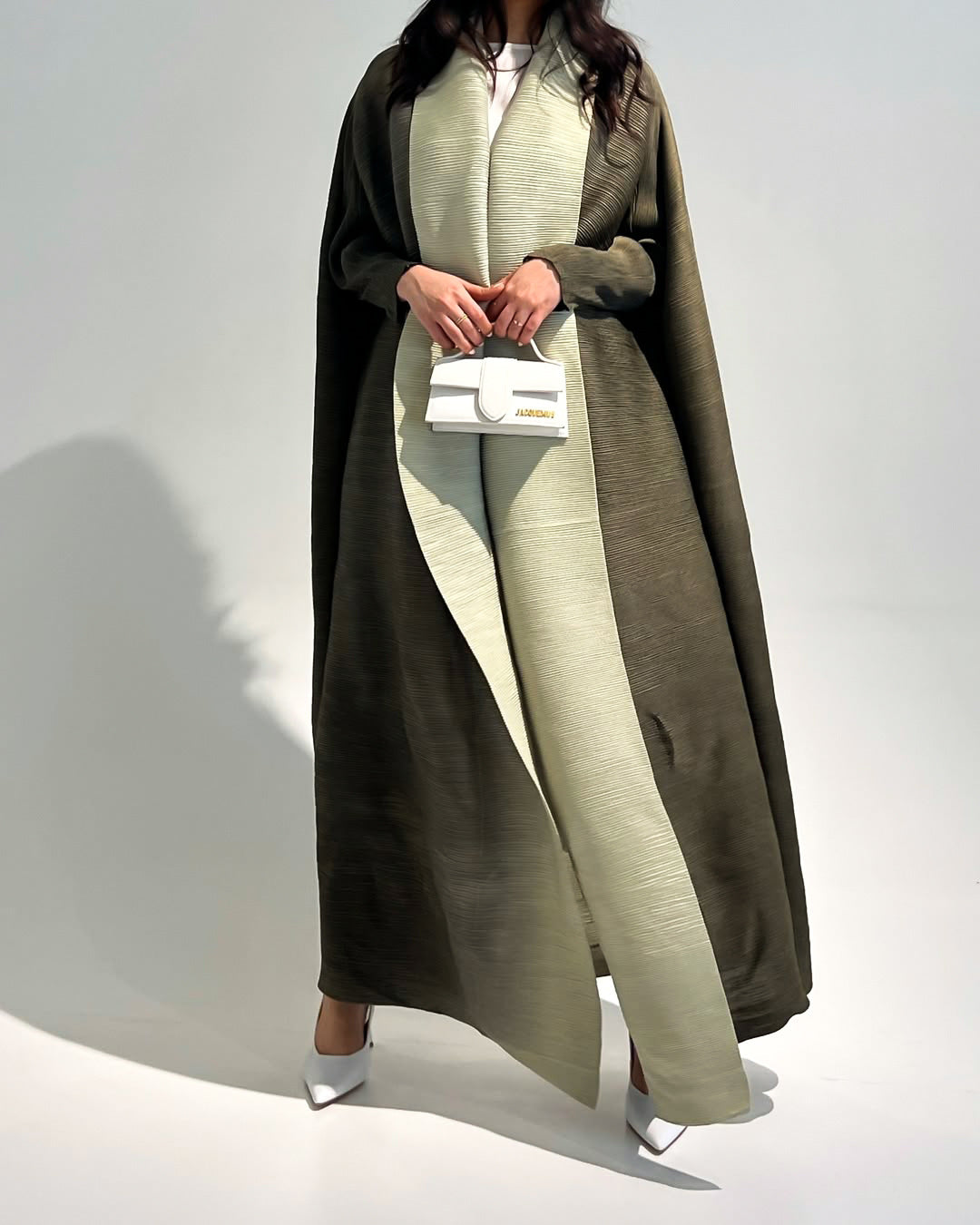 Embroidered floral robe