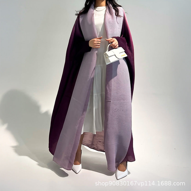 Embroidered floral robe