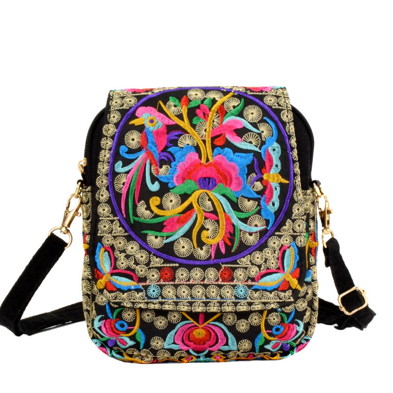 embroidered handbag