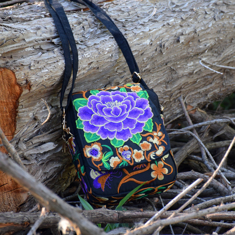 embroidered handbag