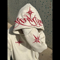 White gray fleece style