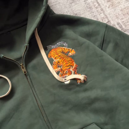 Embroidered Hooded Pullover Sweatshirt