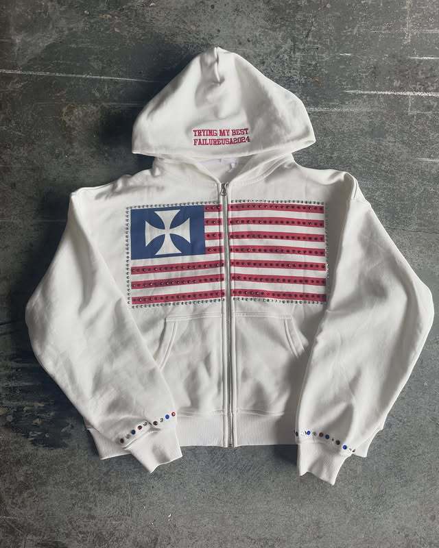 Embroidered Hooded Sweatshirt