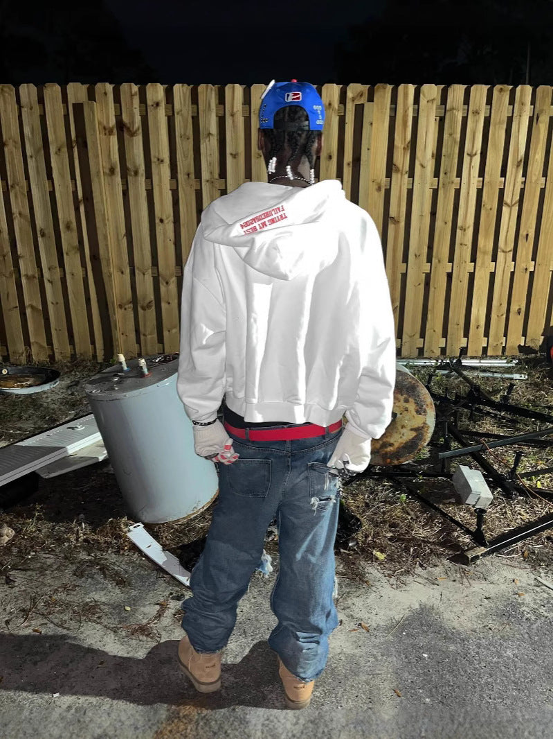 Embroidered Hooded Sweatshirt