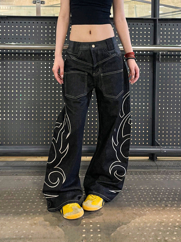Embroidered jeans