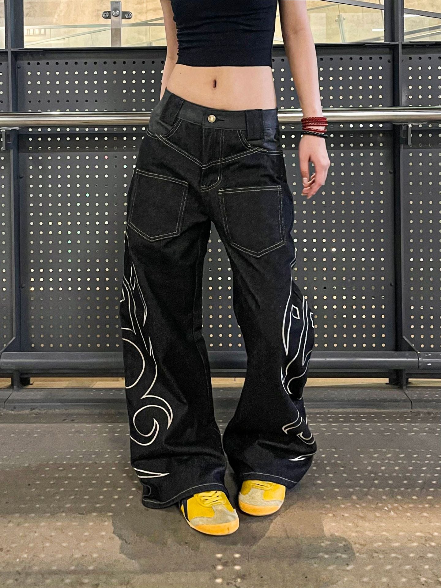Embroidered jeans