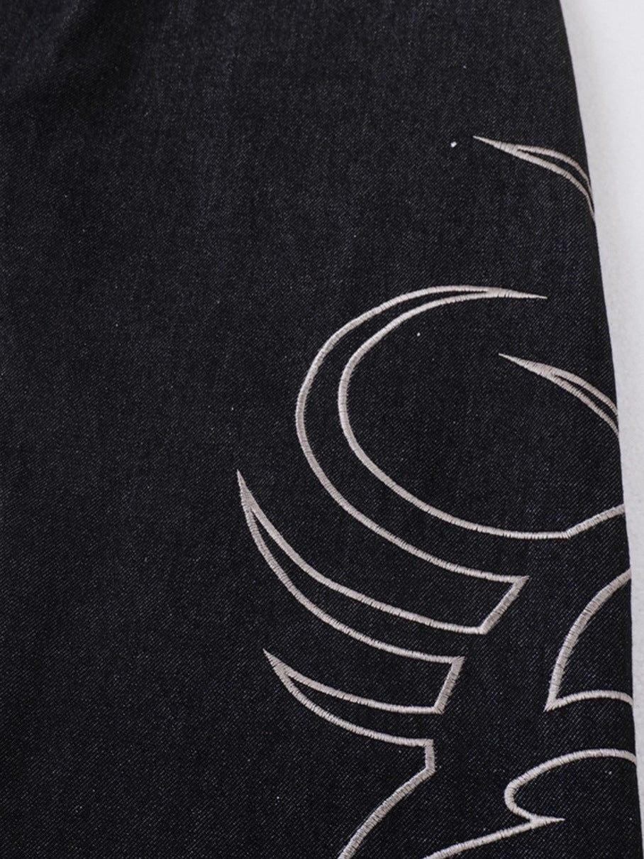 Embroidered jeans