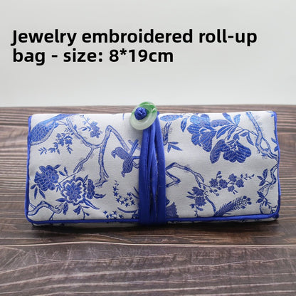 Embroidered Jewelry Storage Bag