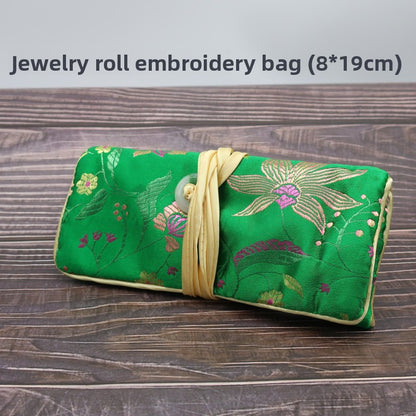 Embroidered Jewelry Storage Bag