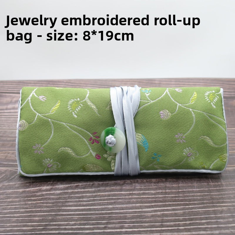 Embroidered Jewelry Storage Bag