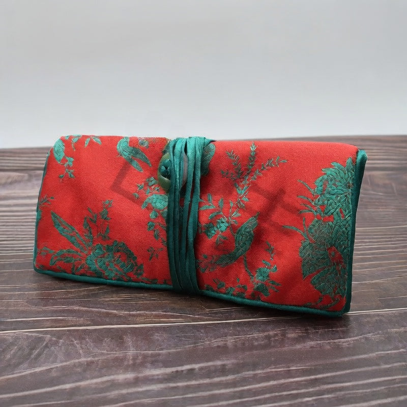 Embroidered Jewelry Storage Bag
