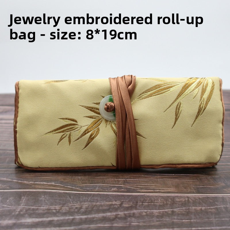 Embroidered Jewelry Storage Bag