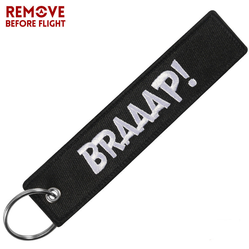 Embroidered Keychain with Custom Text