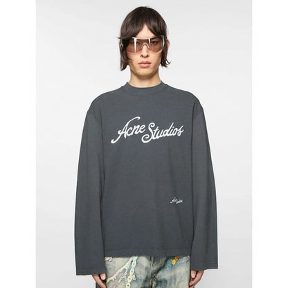 Embroidered Letter Cotton T-shirt
