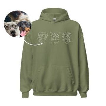 Embroidered Lines Pet T-shirt