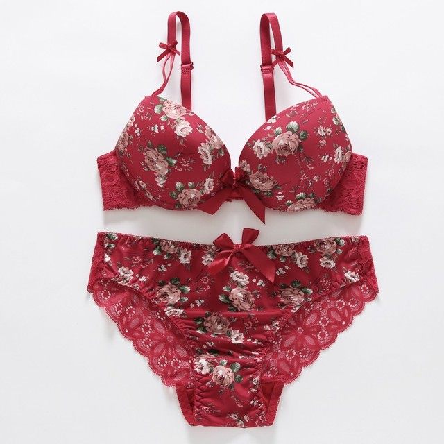 Embroidered lingerie set