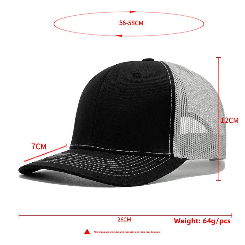 Embroidered Logo Baseball Cap with Mesh Back