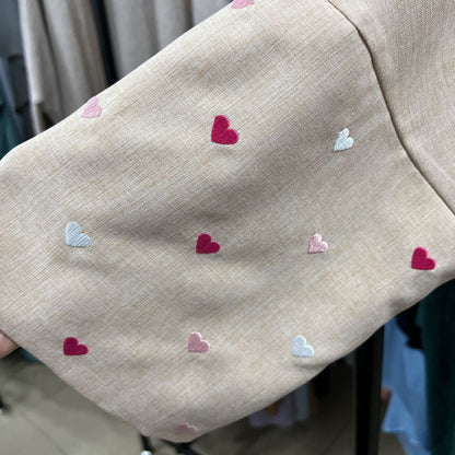 Embroidered Long Cardigan Dress