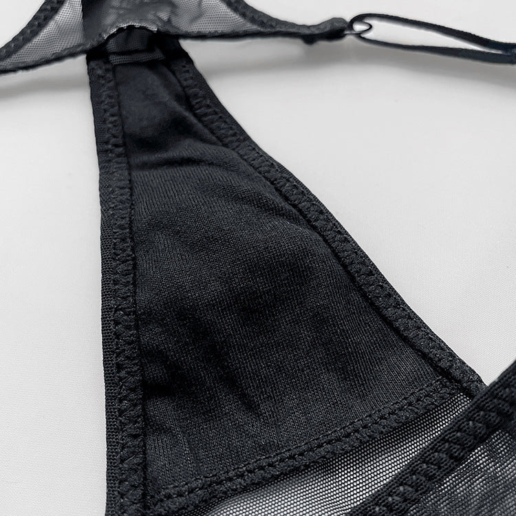 Embroidered Mesh T-Pants