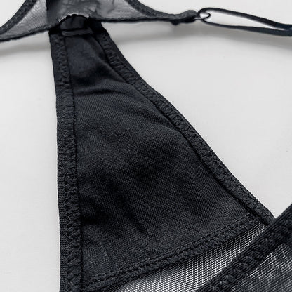 Embroidered Mesh T-Pants