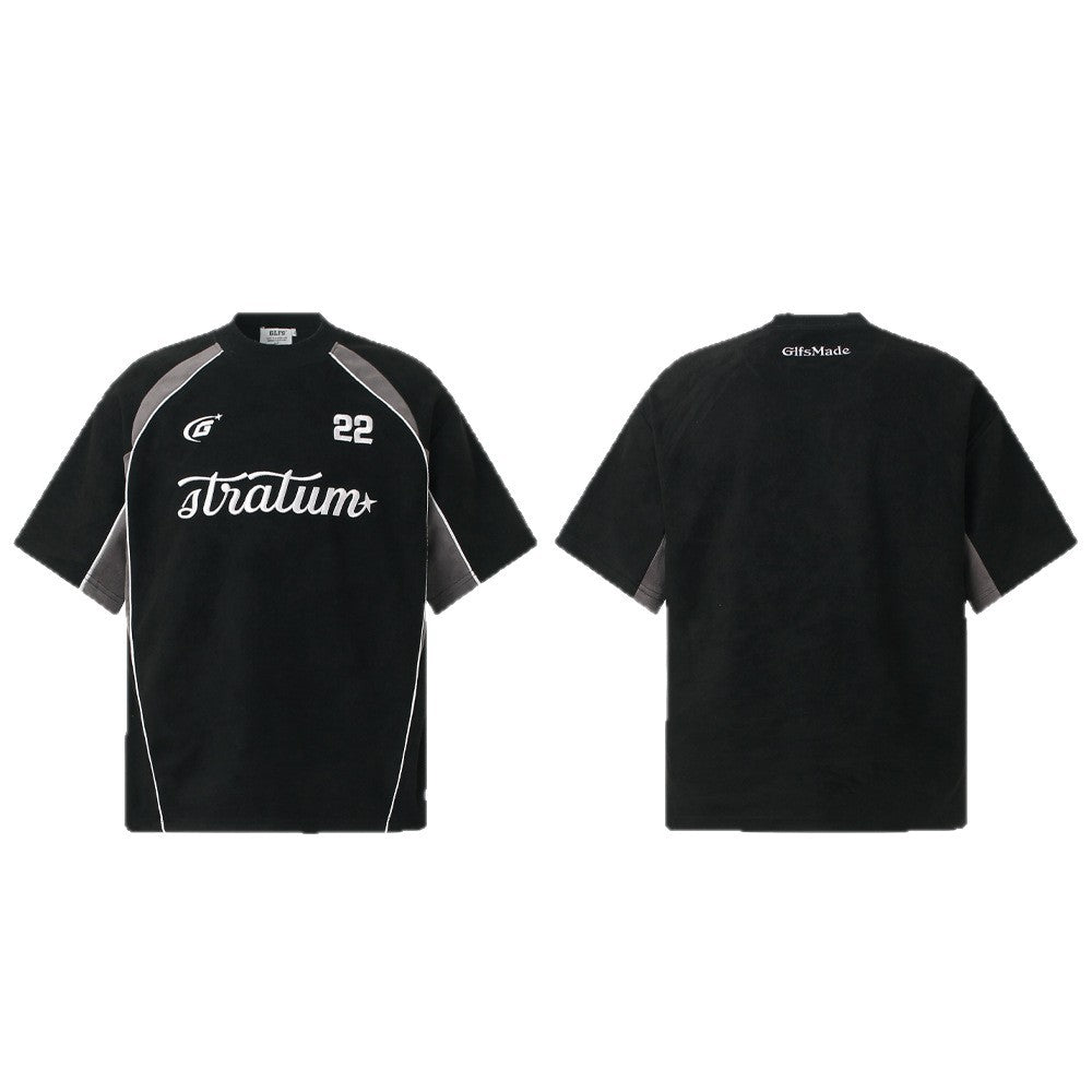 Embroidered Patchwork T-Shirt