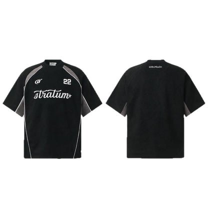 Embroidered Patchwork T-Shirt
