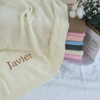 Embroidered Personalized Baby Blanket