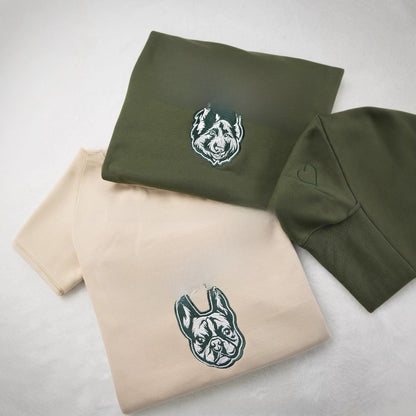 Embroidered pet hoodie