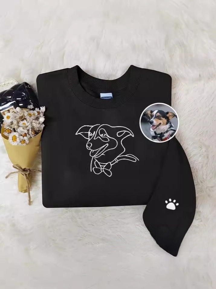 Embroidered Pet Hoodie