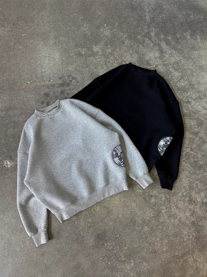 Embroidered Pullover Sweatshirt
