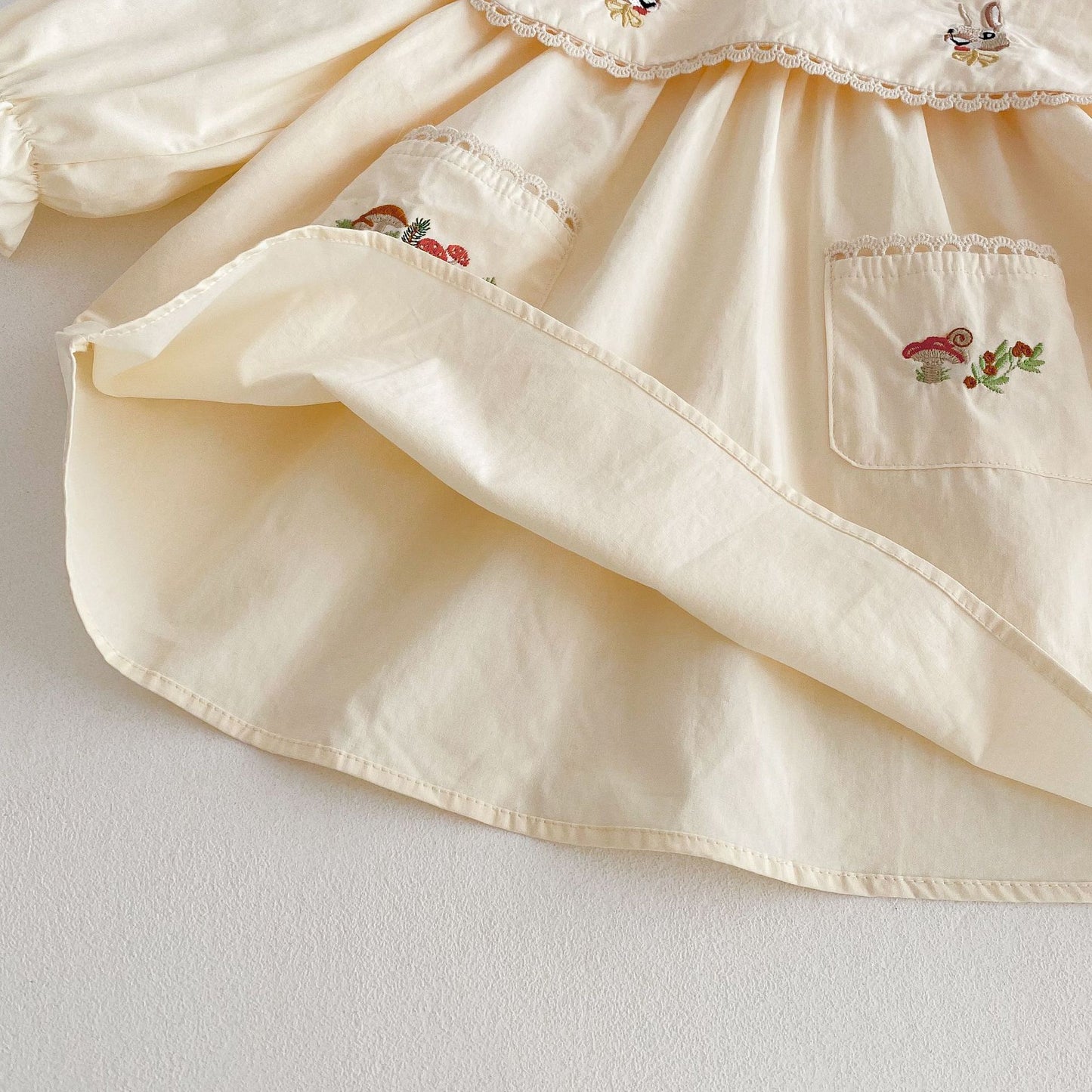 Embroidered Rabbit Childrens Dress