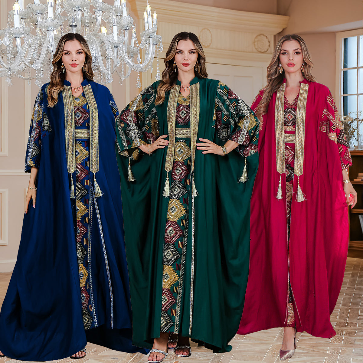 Embroidered robe