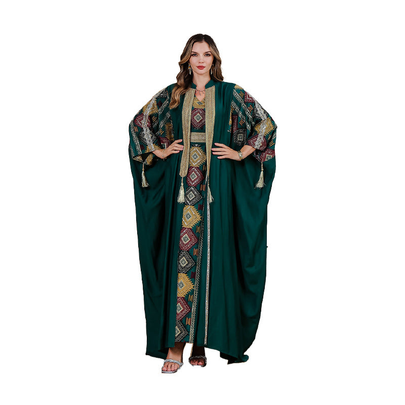 Embroidered robe