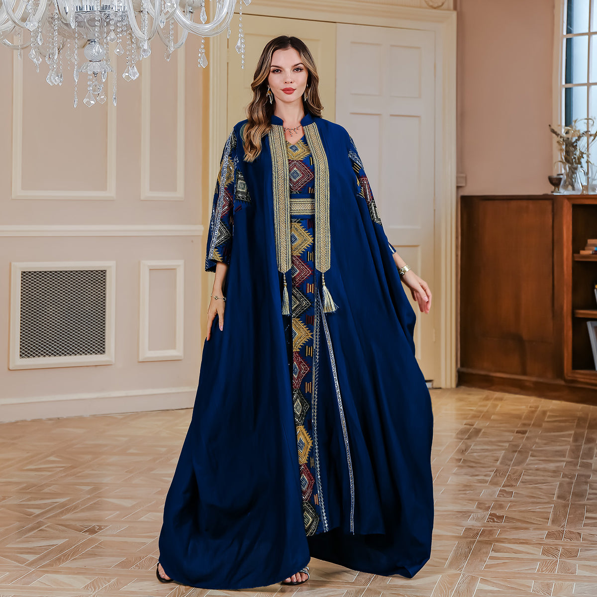 Embroidered robe