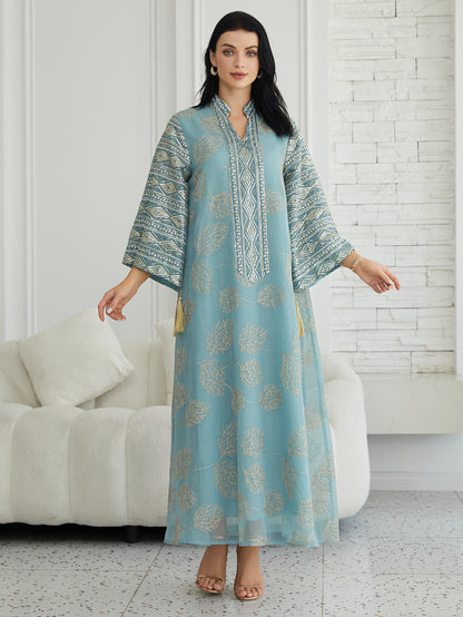 Embroidered sequin robe