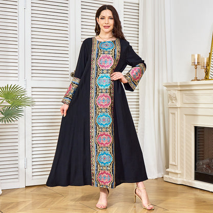 Embroidered sequin robe