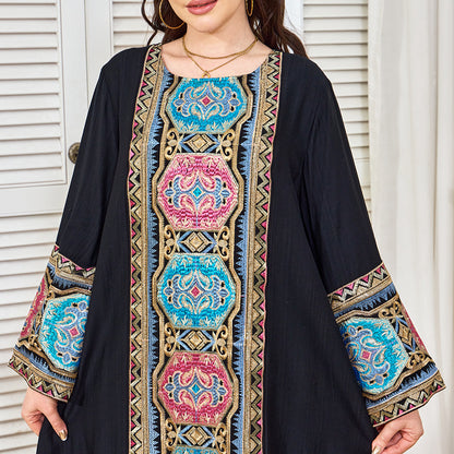 Embroidered sequin robe