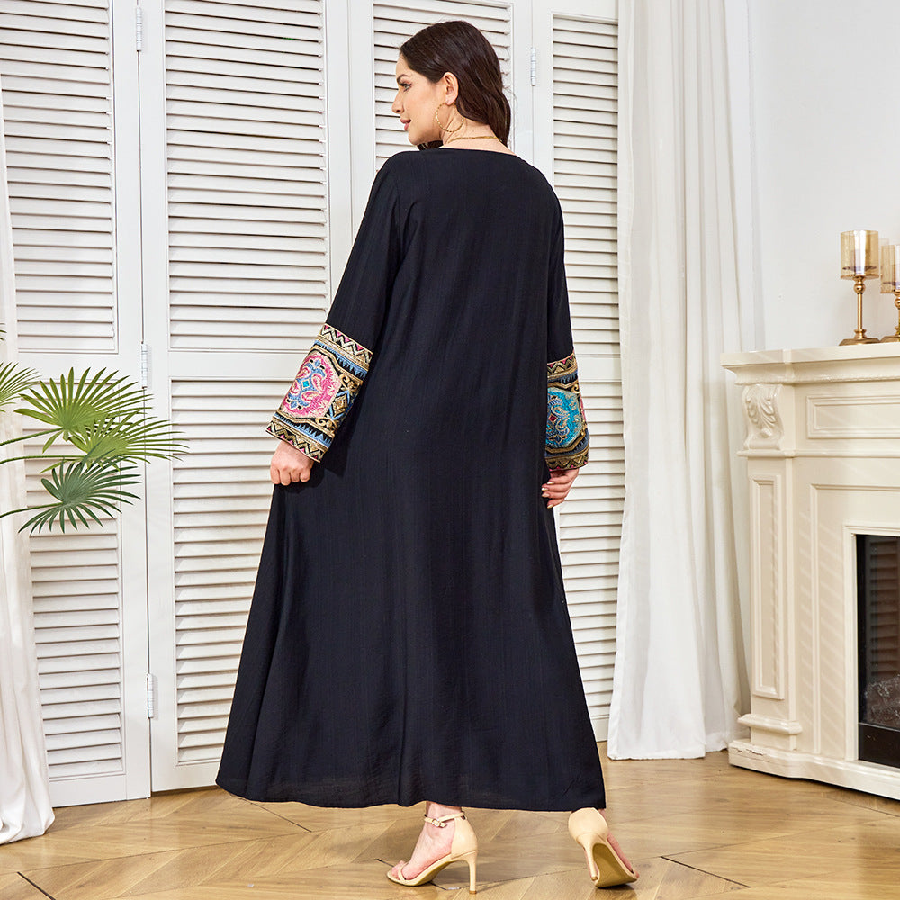 Embroidered sequin robe