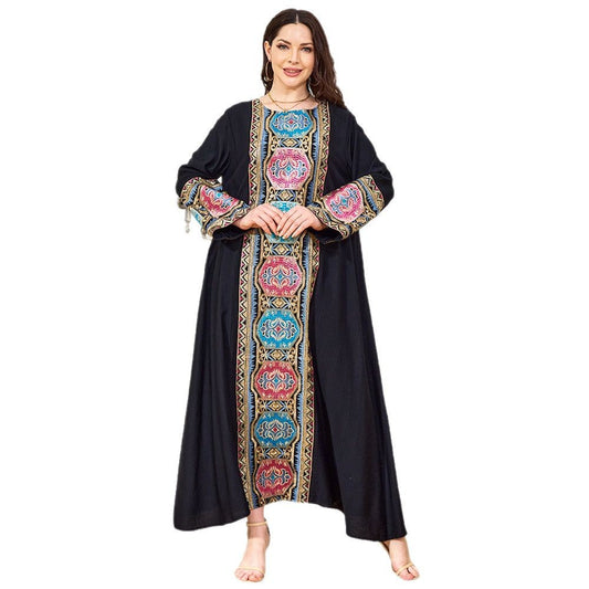 Embroidered sequin robe