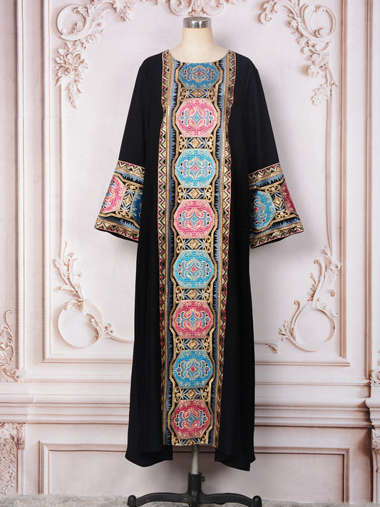 Embroidered sequin robe