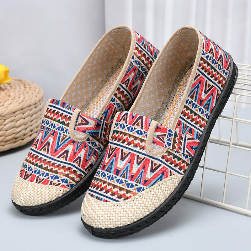 Embroidered single shoes