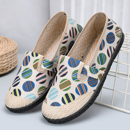 Embroidered single shoes