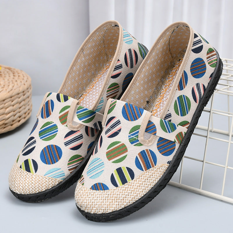 Embroidered single shoes