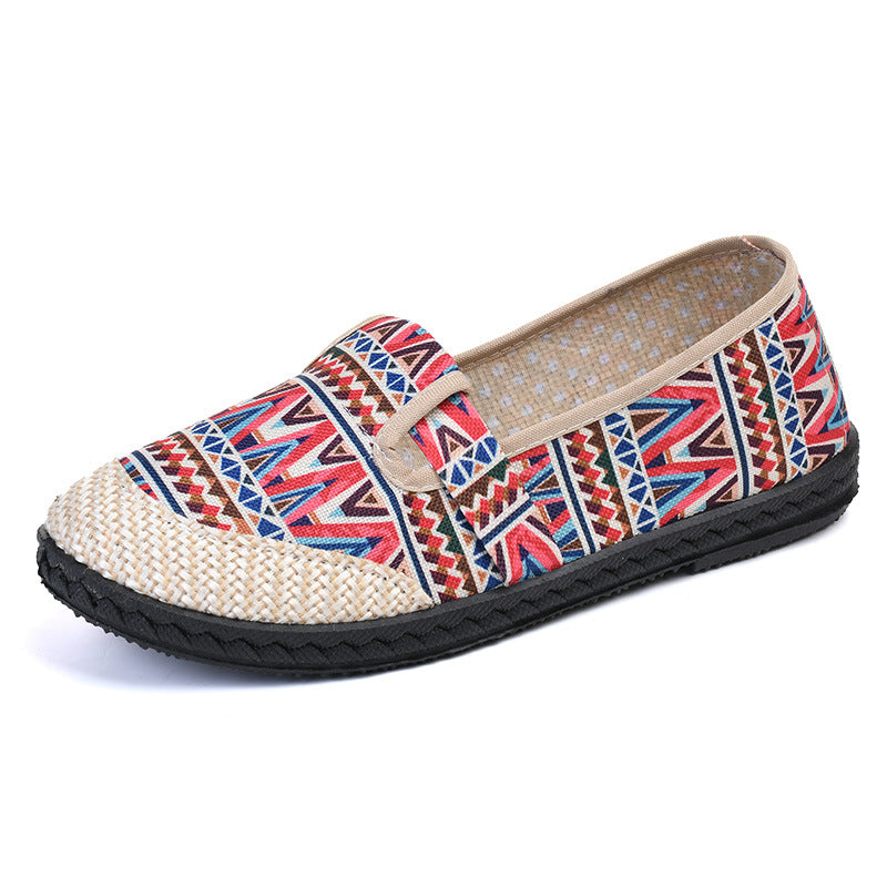 Embroidered single shoes