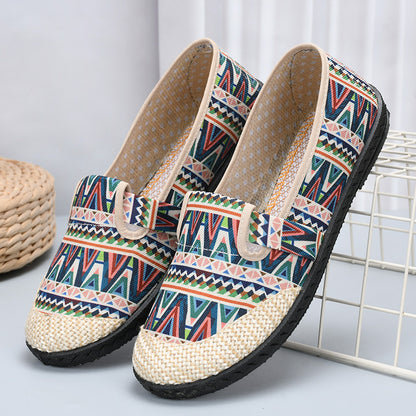 Embroidered single shoes