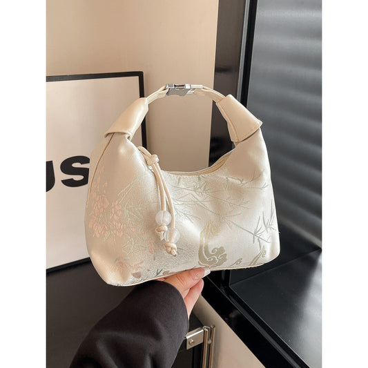 Embroidered small crossbody bag