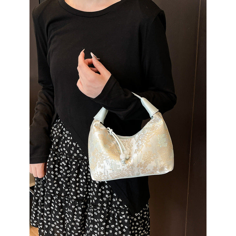 Embroidered small crossbody bag